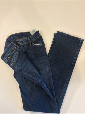 Levi's Women's Bootcut Jeans in Dark Blue Denim
